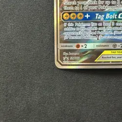 Pikachu & Zekrom GX SM168 Sun & Moon Holo Pokemon TCG Damaged (READ DESC) - Image 5