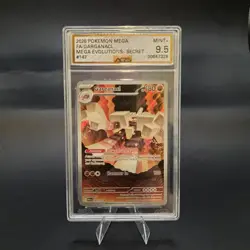 2025 POKEMON MEGA EVOLUTION ILLUSTRATION RARE #147 GARGANACL AGS 9.5 MINT+ - Image 1