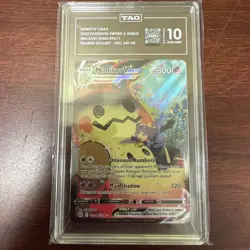 POKEMON SWORD SHIELD BRILLIANT STARS #TG17 FULL ART/MIMIKYU VMAX PSA TAG 10 - Image 1