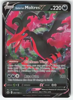 Galarian Moltres V 097/198 Pokemon TCG SWSH06: Chilling Reign NM - Image 1