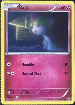 Ralts 52/98 XY - Ancient Origins Regular - Pokemon Card - Image 1