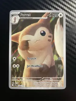 Pokemon Furret 168/159 Illustration Rare Near Mint - Image 1