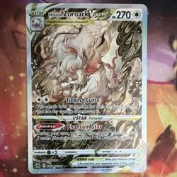 Pokemon Hisuian Zoroark VSTAR Ultra Rare Full Art Holo GG56/GG70 CZ GG 270 - Image 2