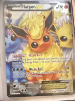 Pokemon Company Flareon EX Full Art Holo Ultra Rare RC28/RC32 English 2016 - Image 1