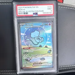 Pokemon Mew ex 232/091 SV Paldean Fates SIR Holo English PSA 9 - Image 1