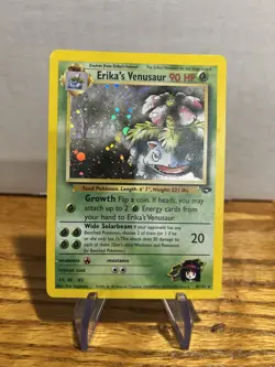 Erika's Venusaur 4/132 Gym Challenge Holo Rare MP/LP Pokemon TCG - Image 1