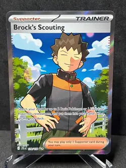 Pokemon Brock's Scouting 179/159 Journey Together Holo Near Mint - Image 1