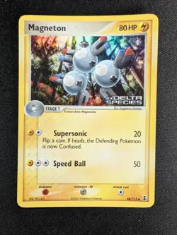 [NM] 🔥 Pokemon Magneton 48/113 EX Delta Species Reverse Holo Stamped - Image 1