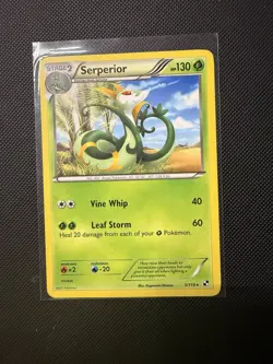 Serperior 5/114 Black & White Base set Regular Rare Pokemon TCG - Image 1