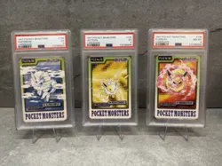 Pokemon Pocket monsters - 1997 - PSA Eeveelution - Vaporeon / Joelton / Flareon - Image 1