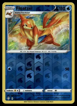 POKEMON FLOATZEL SHINING FATES 023/072 REVERSE HOLO UC NM/M - Image 1