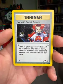 Rocket's Sneak Attack 16/82 Team Rocket Pokemon Card Holo Rare - Image 1