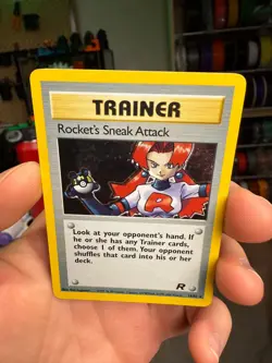 Rocket's Sneak Attack 16/82 Team Rocket Pokemon Card Holo Rare - Image 3
