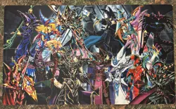 Dark Magician and Dark Magician Girl Playmat - Yu-Gi-Oh! Mat 24x14 - Image 1