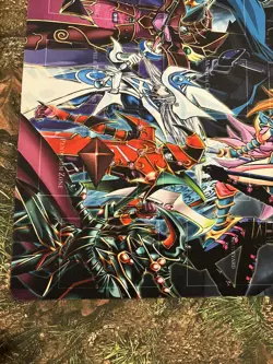 Dark Magician and Dark Magician Girl Playmat - Yu-Gi-Oh! Mat 24x14 - Image 5