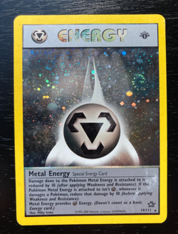 Pokemon Neo Genesis RARE 1st Edition Holo Metal Energy 19/111 EX/LP Condition. - Image 1