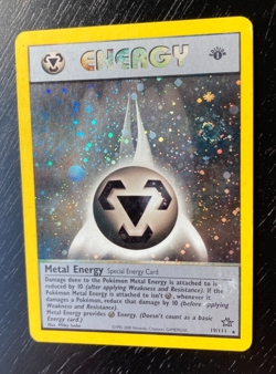 Pokemon Neo Genesis RARE 1st Edition Holo Metal Energy 19/111 EX/LP Condition. - Image 2