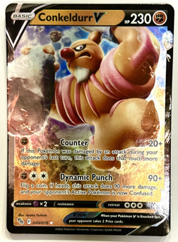 Pokemon Card Conkeldurr V 040/078 Pokemon GO Ultra Rare NM - Image 1