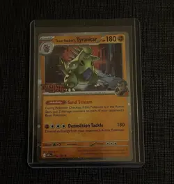 Pokemon Team Rocket's Tyranitar Prerelease Rare Holo Stage 2 096/182 Miscellane… - Image 1