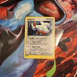 Pokemon Card - Zangoose - EX Sandstorm 14/100 Holo Rare 2003 SWIRL - Image 1