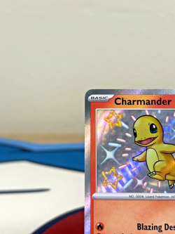 Pokemon TCG Charmander 109/091 Shiny Holo Rare Paldean Fates NM - Image 2