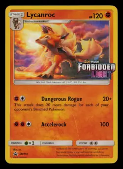 Lycanroc - (Prerelease) SM118 Holo Promo Sun & Moon Promo Pokemon Near Mint - Image 1