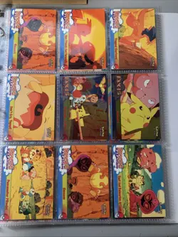 Topps Pokemon TCG Lot - 74 Card Binder Lot - Pikachu's Vacation & TV Animation - Image 1