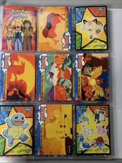 Topps Pokemon TCG Lot - 74 Card Binder Lot - Pikachu's Vacation & TV Animation - Image 3