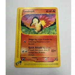 The Pokemon Company Cyndaquil 104/165 Expedition Base Set 2002 40 HP e-Card - Image 1