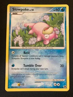 Pokemon TCG Slowpoke 82/106 Great Encounters Common Card 2008 (LP/MP) - Image 1