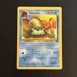 Omanyte 52/62 Fossil Pokemon TCG Card - Image 1