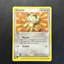 Meowth 42/95 ex Team Magma vs Team Aqua NM Pokemon Card - Image 1