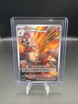 Pokemon Destined Rivals Blaziken IR Illustration Rare 192/182 - Image 1