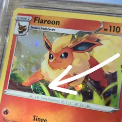 HD WHOLE SWIRL 🌀💫 CGC 8.5 Flareon SWSH041 SWSH Cosmos Holo Promo Pokemon Card - Image 1