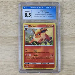 HD WHOLE SWIRL 🌀💫 CGC 8.5 Flareon SWSH041 SWSH Cosmos Holo Promo Pokemon Card - Image 3