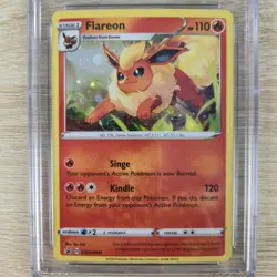 HD WHOLE SWIRL 🌀💫 CGC 8.5 Flareon SWSH041 SWSH Cosmos Holo Promo Pokemon Card - Image 4