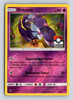 Oricorio - 56/145 (Pokemon League) Reverse Holo Promo League & Championship LP - Image 1