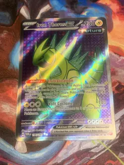 Pokemon TCG Iron Thorns EX Full Art Holo Ultra Rare Twilight Masquerade MINT - Image 1