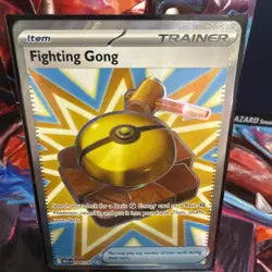 Fighting Gong 168/132 Me01: Mega Evolution Holo Ultra Rare Trainer Pokemon TCG - Image 1