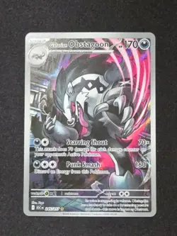 Pokemon TCG Galarian Obstagoon Holo 245/217 Full Art Ascended Heroes Near Mint - Image 1