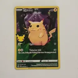 Pokemon TCG Pikachu 005/025 Celebrations Holo Rare 25th Anniversary EN 60 HP NM - Image 1