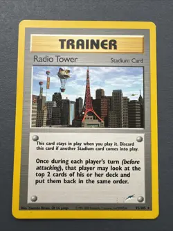 Pokemon Card – Radio Tower – 95/105 – Neo Destiny - LP - Image 1