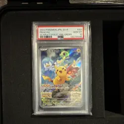 Pokemon 2022 Japanese Pikachu 001/SV-P SV-P Promo Holo PSA 10 - Image 1