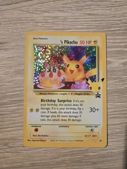 Birthday ______'s Pikachu - Promo Pokemom Cards #24/53 Holo Rare Pokemon TCG - Image 1