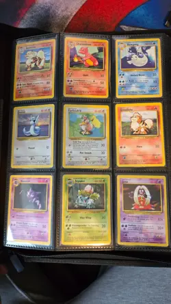 Pokemon TCG Vintage WOTC Binder 172 Cards LP-HP Base Jungle Fossil Team Rocket - Image 1