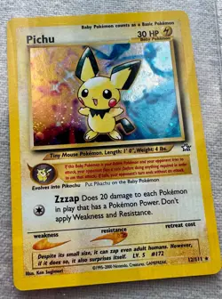 Pokemon Neo Genesis Pichu Holo Rare 12/111 Vintage WOTC LP/NM - Image 1