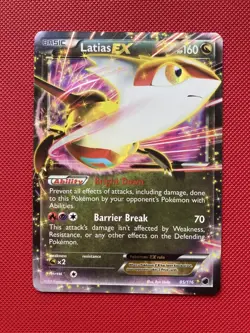 Latias EX 85/116 Ultra Rare 2013 Plazma Freeze Pokemon Card - MP - Image 1