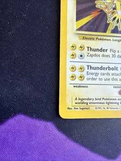 Zapdos 16/102 Holo Rare Pokemon Vintage Unlimited Base Set NM/LP - Image 5