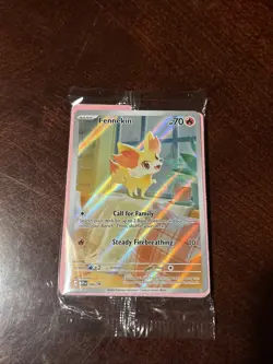 Pokemon Fennekin Chaos Rising Promo Illustration Rare 080 - Image 2