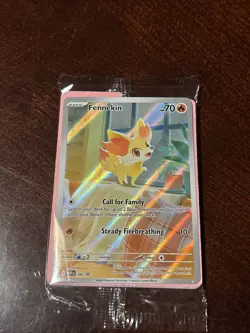 Pokemon Fennekin Chaos Rising Promo Illustration Rare 080 - Image 3